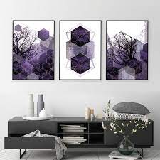 Purple Wall Art Printable Digital
