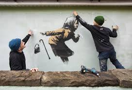 Banksy wollte kunstwerk bei auktion komplett schreddern. Jungstes Banksy Werk Zeigt Niesende Frau Telebasel