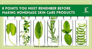 making homemade skin care s