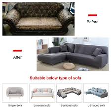 compre sofá de estria cobrir cor sólida