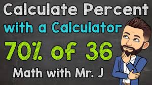 calculate percent with a calculator