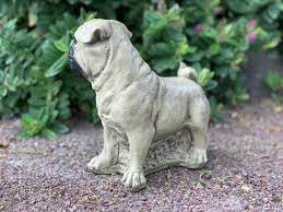 Pug Dog Garden Statue Pug Puppy Stone