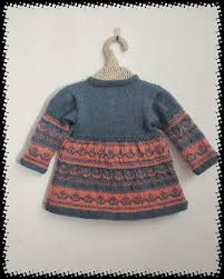 Wegmans Baby Hand Knitted Woolen Frock Salte Gray And Pitch