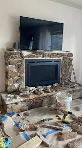 How To Install A Stone Veneer Fireplace