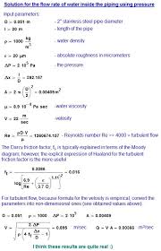 how to calculate the flow rate of water