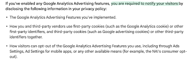 google ytics privacy policy the