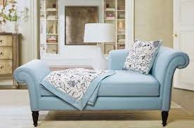 2 Seater Wooden Bedroom Sofa Blue