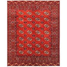 hand knotted tribal turkoman wool rug