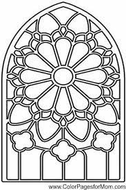 Stained Glass Coloring Page