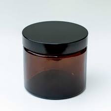 250ml Amber Glass Jars 83mm Lids 40