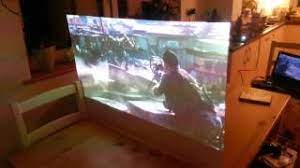 home made rear projection screen you