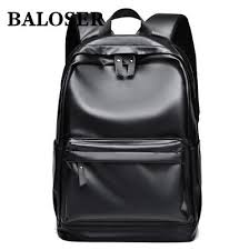 fashion waterproof leather backpack