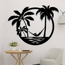 3d File Beach Palm Tree Wall Art 3d