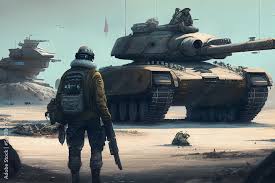 human solrs battlefield tank