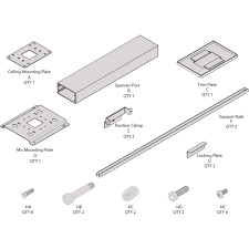 clearone ceiling mount kit with 12