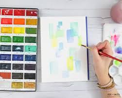 Easy Abstract Watercolor Painting For