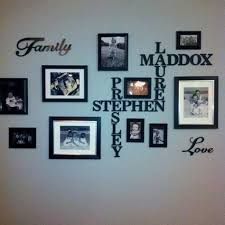 picture frame wall ideas family