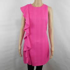 Details About Julie Brown Nyc Womens Reina Sleeveless Dress In Pink Raspberry Tweed Size 6
