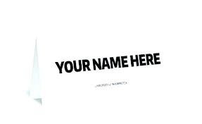 Tent Name Card Template Word Rightarrow Template Database