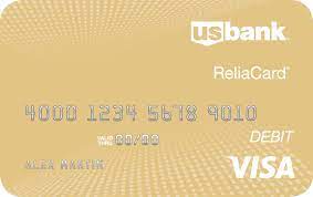 u s bank reliacard visa debit card