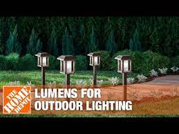 lumens are needed for outdoor lighting