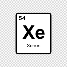 chemical element xenon vector ilration