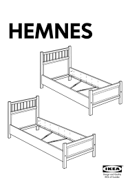Bruksanvisning Ikea Hemnes 207x99
