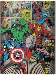 Canvas Print Marvel Comics Here Come