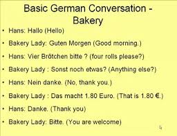 The german language course on this website has 7 lessons. Learn Basic German Conversation At A Bakery Idiomas Aleman
