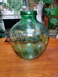 Vintage Viresa Large Green Glass Bottle