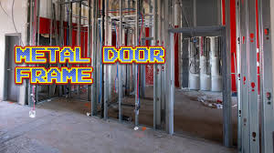 installing a metal door frame you