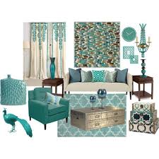 aqua blue living room by truthjc on