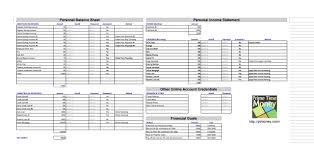 excel personal balance sheet templates