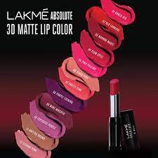 lakme absolute 3d matte lipstick