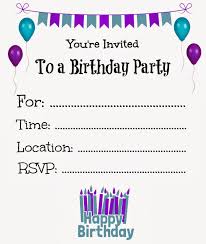 Printable Birthday Invitations Brianhprince