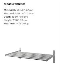 Ikea Grundtal Wall Shelf Stainless