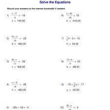 Pre Algebra Equations Two Step