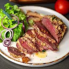 parmesan crusted venison wild game