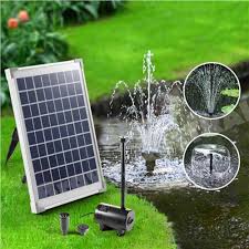 Solar Powered Pond Water Pump Fountain Submersible Kit Power