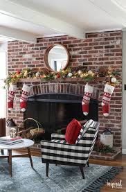 Red And Rustic Mantel