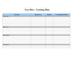 003 Template Ideas Training Schedule For Employees Business