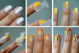 diy 10 easy nail art with scotch tape