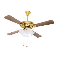 designer led ceiling fan light brown 4