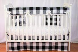 Crib Bedding Set Mini Crib Set Black