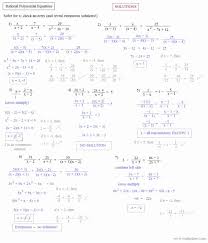 50 Solving Equations Review Worksheet