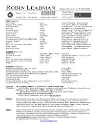 Spectacular Inspiration Theatre Resume Template   Free Acting     Leakedbase