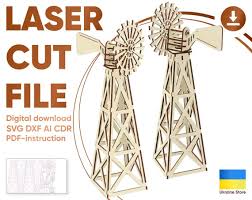 Farm Windmill Laser Cut Glowforge Files