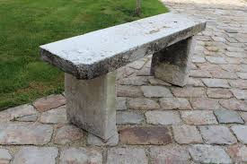 Stone Garden Bench