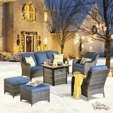 Xizzi Erie Lake Gray 6 Piece Wicker