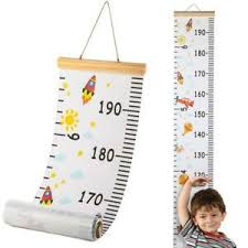 Details About Hifot Kids Growth Hight Chart Baby Measuring Chart Cartoon Canvas Wall